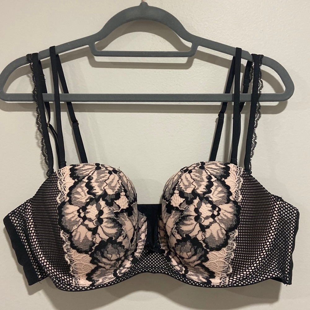Cacique Multi-way Straps and Strapless Lace Bra Women Plus Size 40C